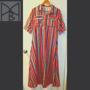 NWOT - Womens M/L Serape Maxi Dress - Boho Style